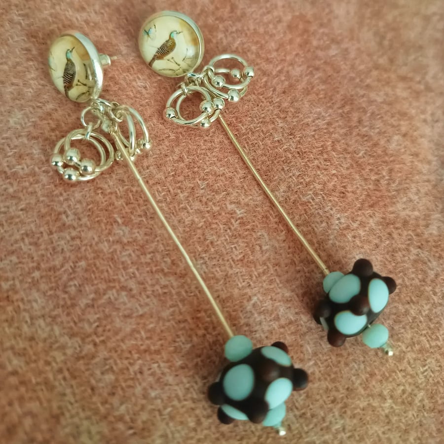 Lampwork Glass Earrings 