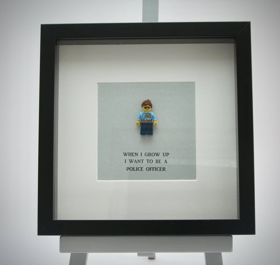 When I grow up I want to be A Police Officer (Female) frame.