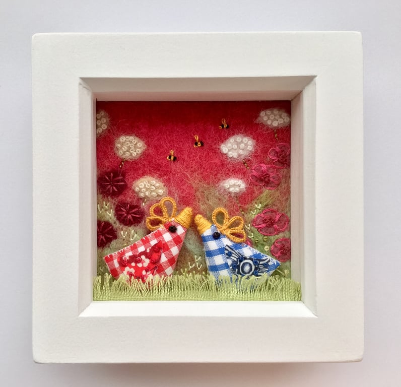  Shadow box frame square  "Betty & Bert”