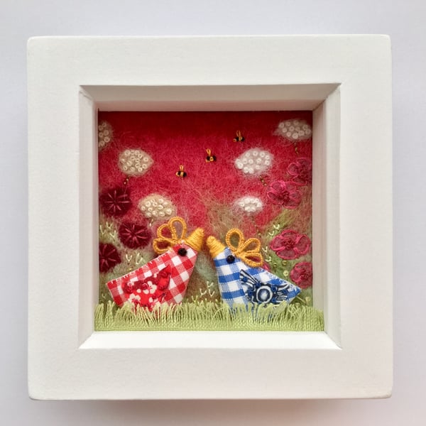  Shadow box frame square  "Betty & Bert”