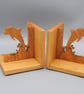 Wooden Dolphin Bookends - Oak - Image 3
