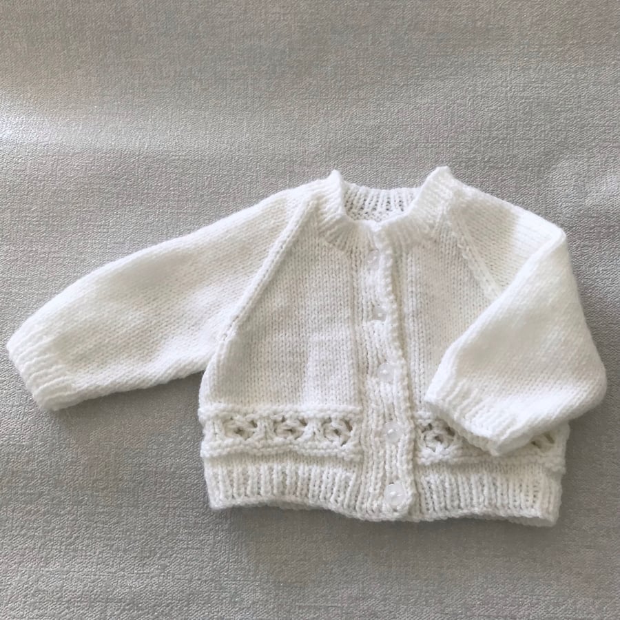 Small white cardigan 