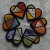 Six Coasters - stained glass inspired