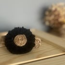 Rustic Handmade Flower Hair Clip - Boho Floral Hair Accessory 
