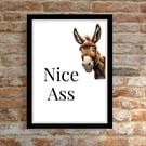 Nice Ass Bathroom Wall Prints