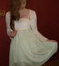 REDUCED Shirred Chiffon & Lace Dress & Jacket