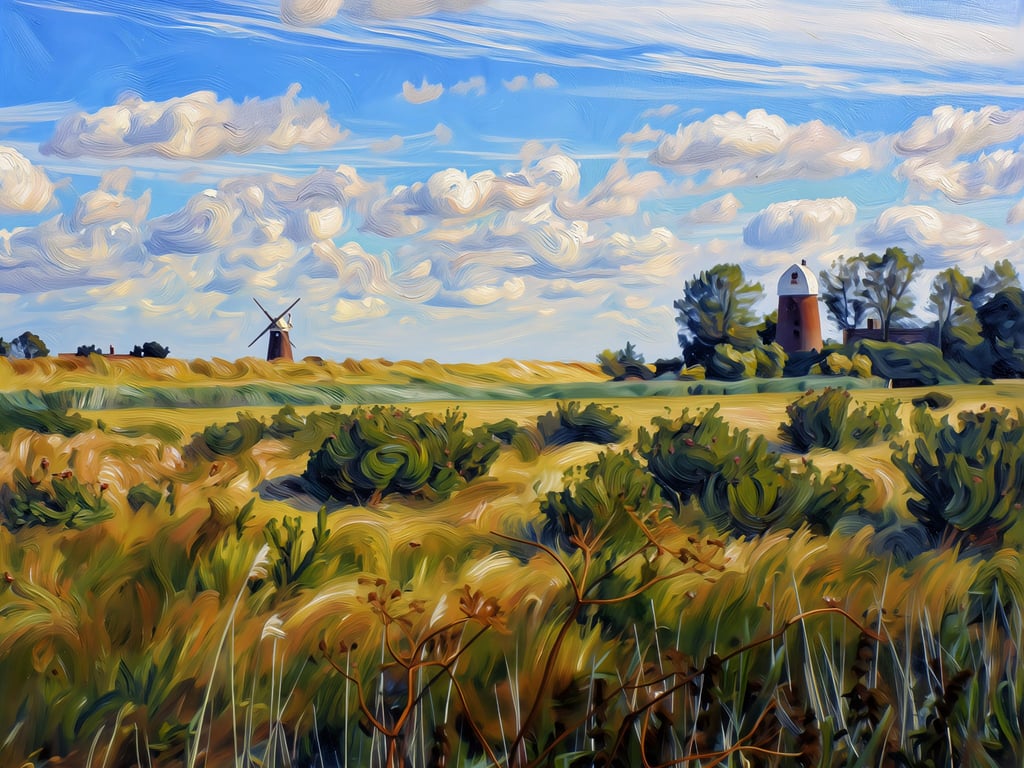 Norfolk Broads A5 Greeting Card March
