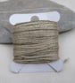 15m Natural Dye Olive Green Nettle Pure Silk Embroidery Thread - Image 1