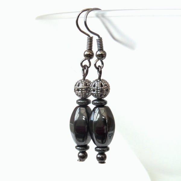 Hematite earrings