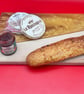 Handcrafted wood and resin charcuterie board