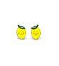 Lemon Stud Earrings - Handmade - Image 2