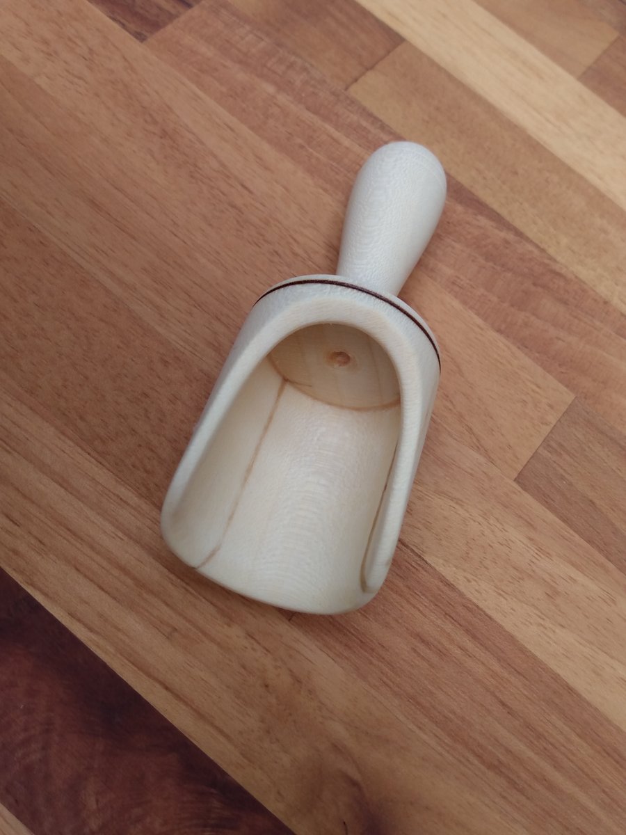 Scoop Spoon for Coffee Salt Spice Sugar or Tea in Natuaral Wood