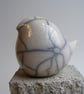 Raku glazed round bird (2) - Image 3