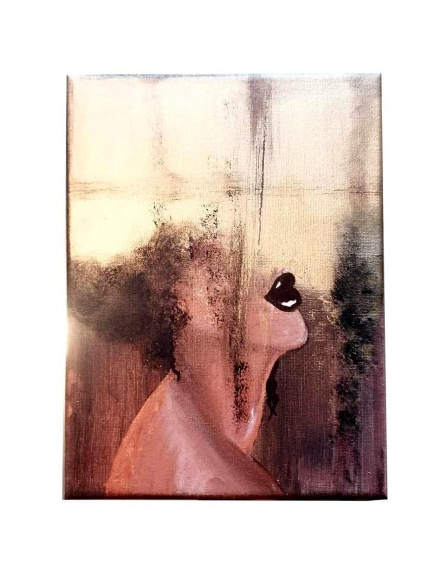 Abstract female canvas