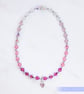 Bracelet in shimmering pink with Swarovski, Sterling Silver & Czech Glass beads - Image 5