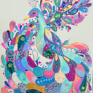 Beautiful Peacock Original Art