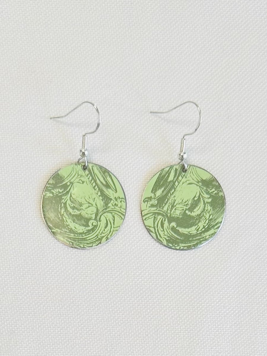 Recycled tin earrings 