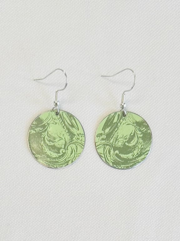 Recycled tin earrings 