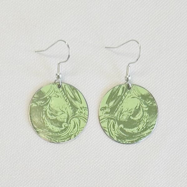 Recycled tin earrings 