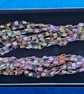Crocheted necklace, lightweight in pastel shades of pink and yellow - Image 6