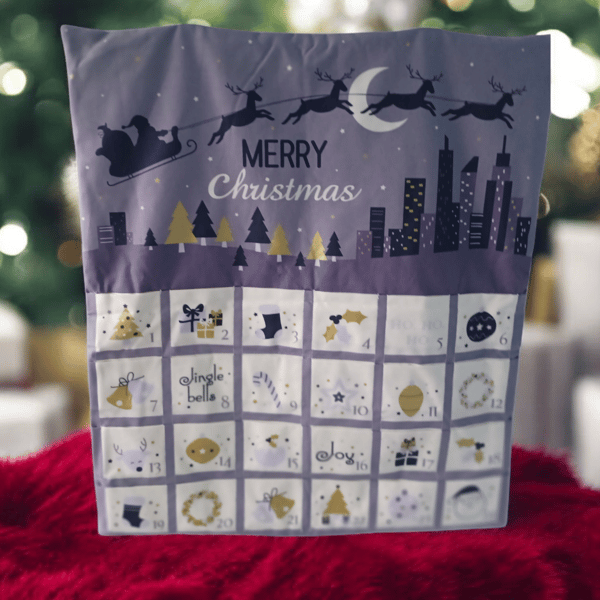 Grey Merry Christmas Advent Calendar 