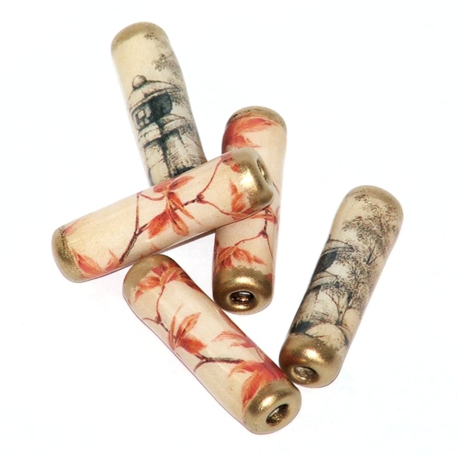 Peace from the Orient paper beads
