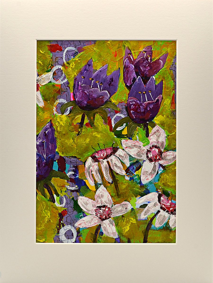 Original Painting of Flowers (16x12 inches)