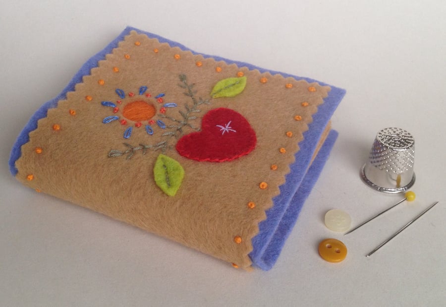 Folk-Art Wool Felt Needle-Case