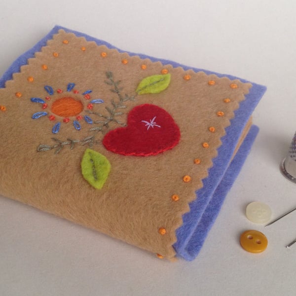 Folk-Art Wool Felt Needle-Case