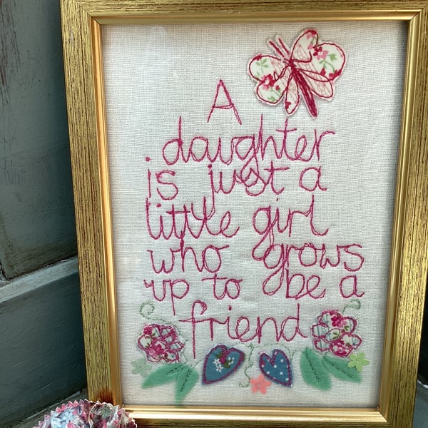 A daughter is just a little girl who grows up to be a friend picture
