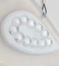 Fused Glass Opal Bird Hanging - Handmade Glass Suncatcher - Image 4