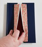 Handmade A5 Planner Zipper Pouch - Peach Floral Pen Holder - Image 4