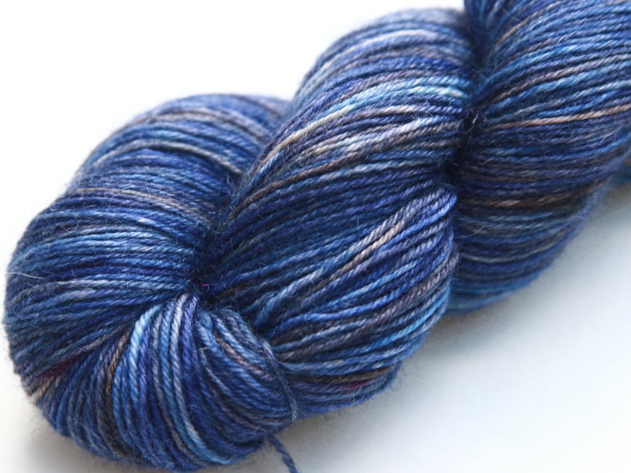 North Sea Storm - Superwash Bluefaced Leicester 4-ply yarn
