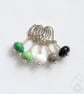 Lampwork Stitch Markers - Aromantic Pride - Image 2