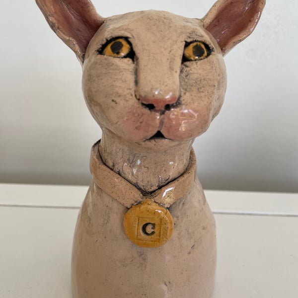 Handmade Ceramic cat 