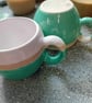 Mug Huggable Mint Green Stoneware Ceramic. - Image 2