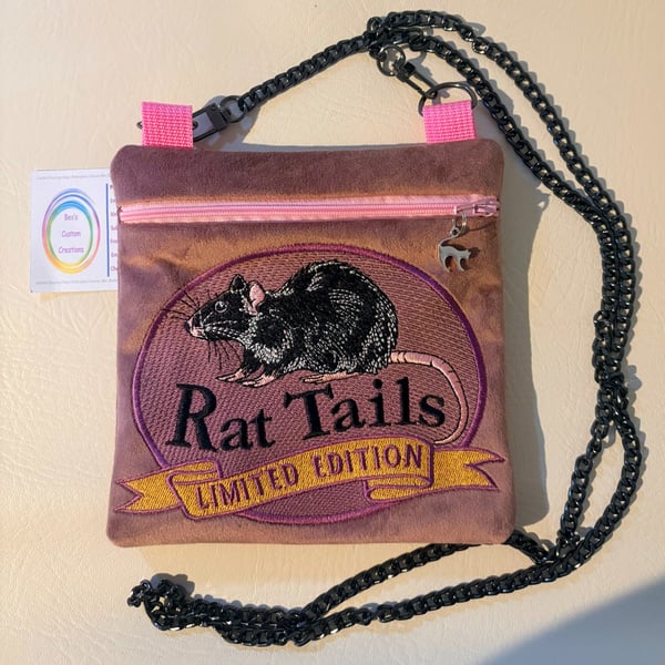 Embroidered Alchemist inspired Rats tails Bag 