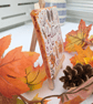 Autumn leaves hand-painted mini canvas - Image 5