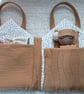 Open up dolls house bag ,mini rag doll and outfits set