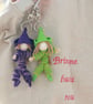 Little Purple Felt Elf Bag Charm or Keyring - Image 5