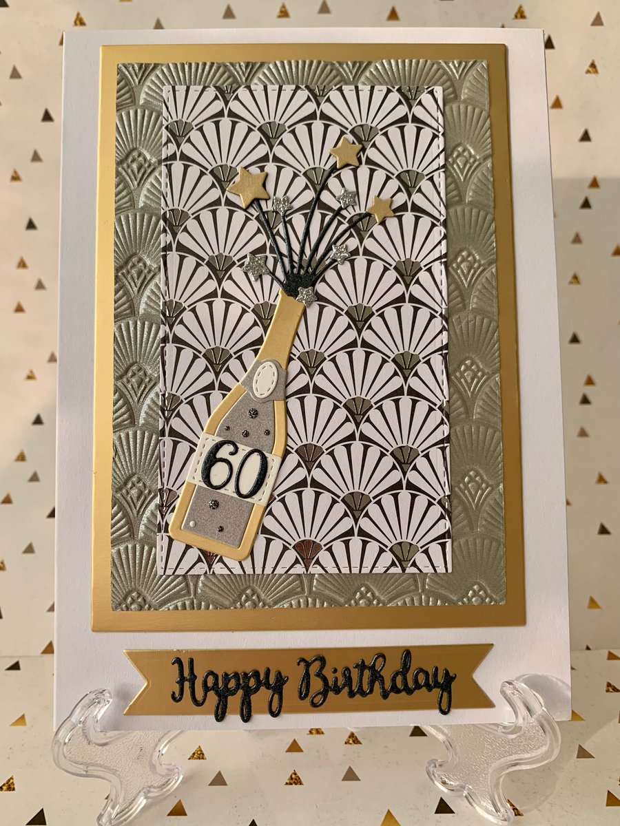 Handmade 60th Birthday Card