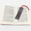 Felted bookmark with poppy design (5 poppies)