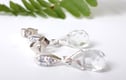 Crystal gemstone earrings