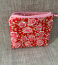 Fabric Coin Purse, Money Pouch, Zipped Purse, Purse, Card Holder, Floral - Image 6