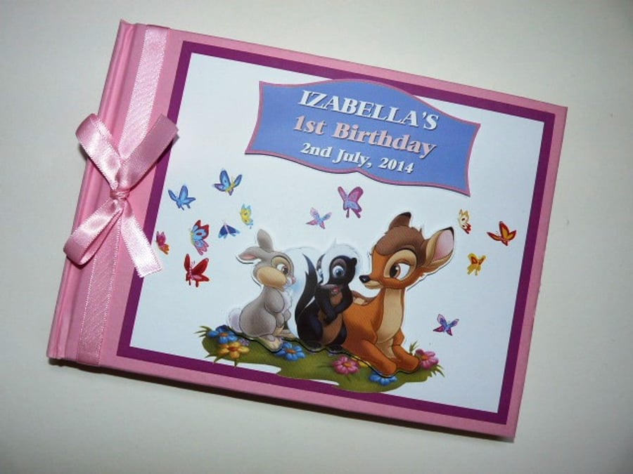 Personalised First Birthday Guest book
