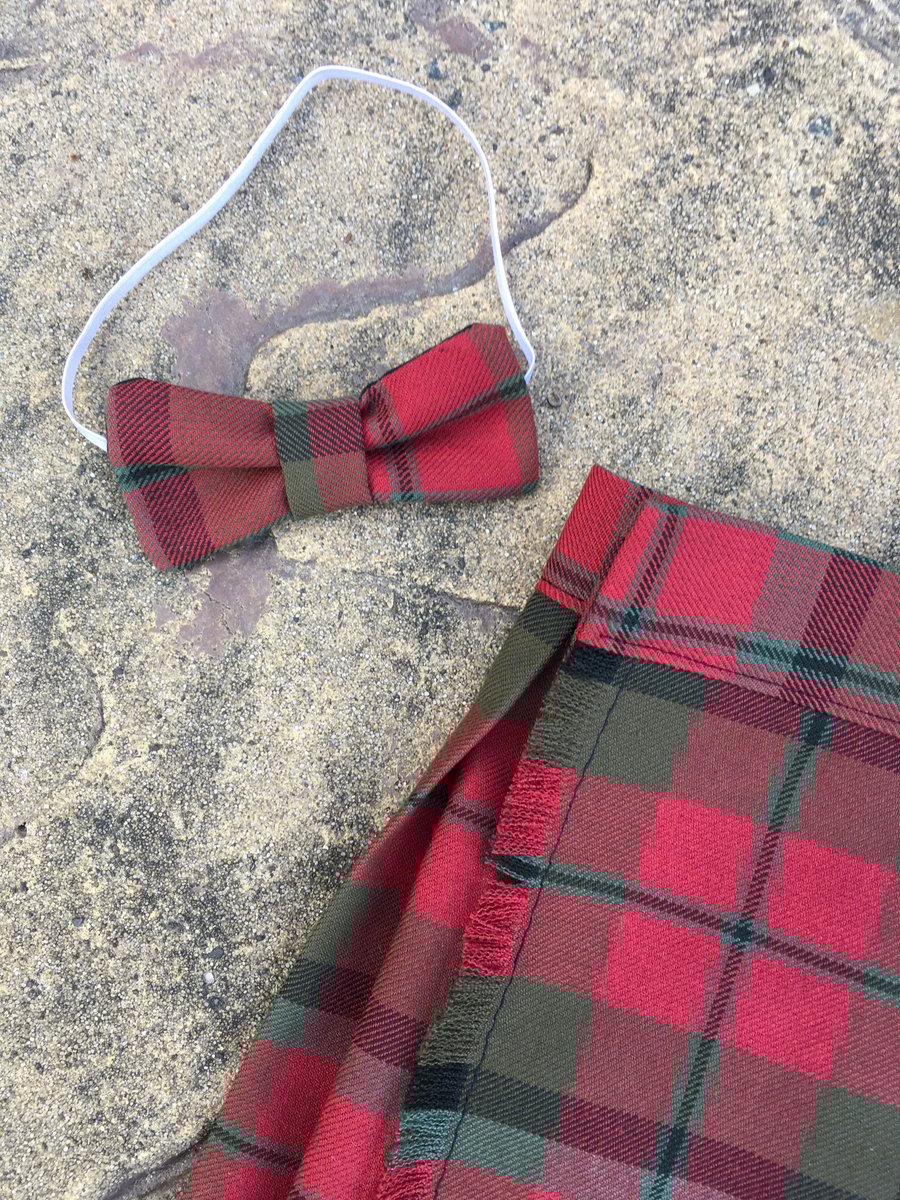 MacNaughton Tartan Kilt and Bow Tie for babies , children