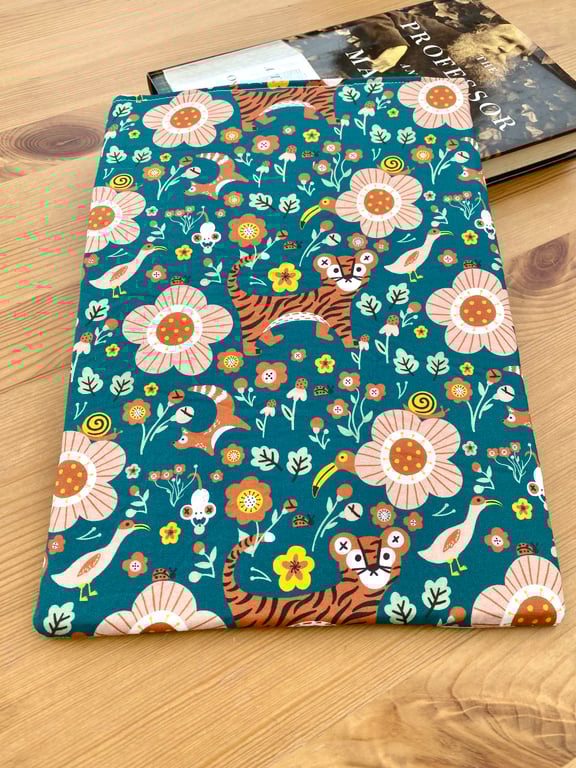 Padded Book Sleeve, Fabric Book Cover