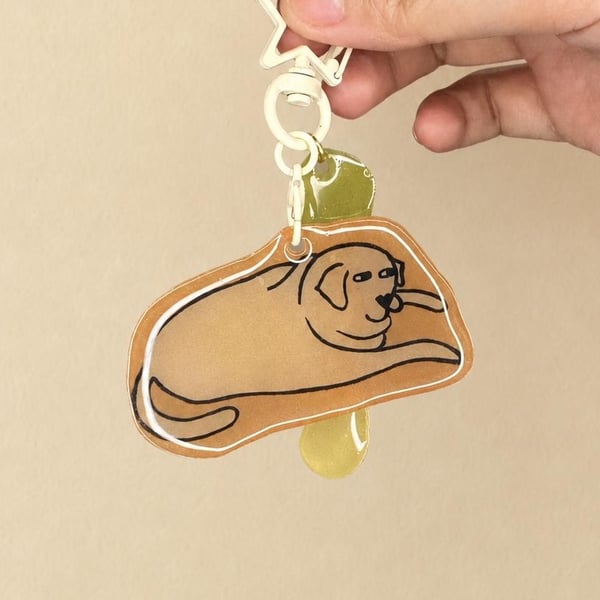 Get It Sorted Dog – Handmade Original Pet Illustration Keyring