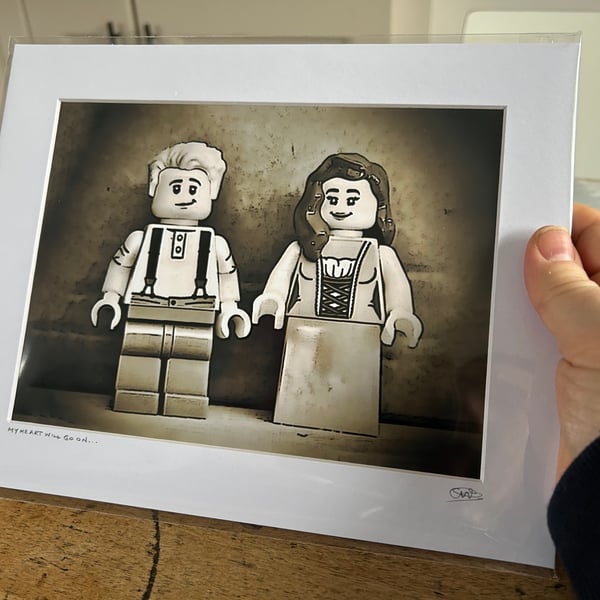 THE TITANIC - Jack and Rose - Lego minifigures - Photo Print