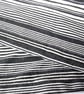 Grey and Cream striped viscose jersey light weight informal Scarf pom pom fringe - Image 5